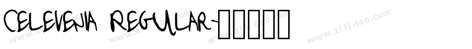 Celevenia Regular字体转换